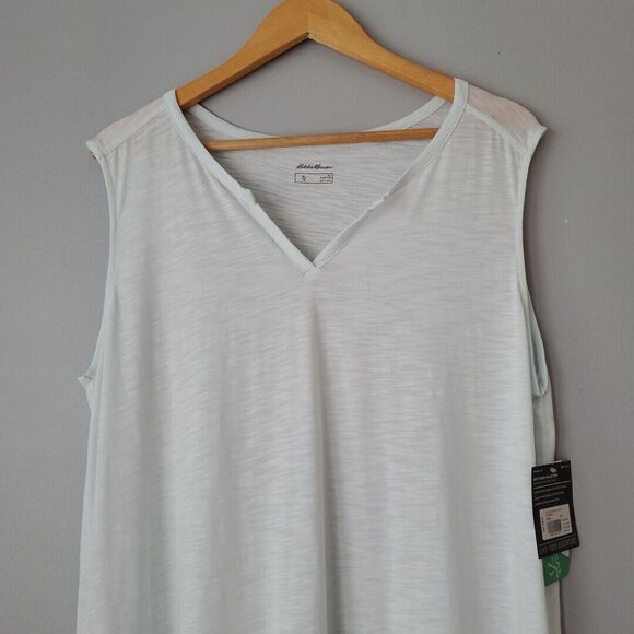 Eddie Bauer Green Gate Check Collection Sleeveless Nightgown Womens XL Tall - Picture 2 of 7